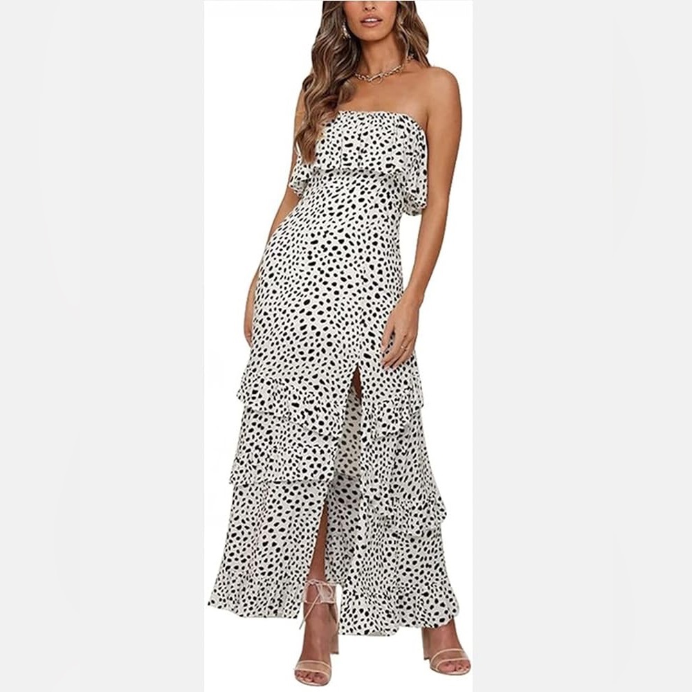 Amazon Black & White Polka Dot Dress